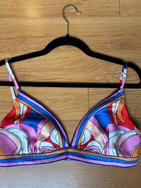 AKIRA Abstract Swirl Triangle Bralette